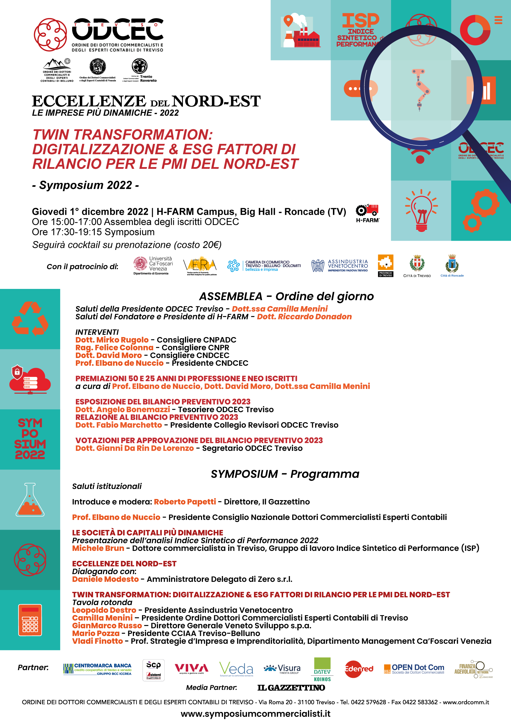 Assemblea Generale degli Iscritti approvazione del Preventivo 2023 e Symposium 2022