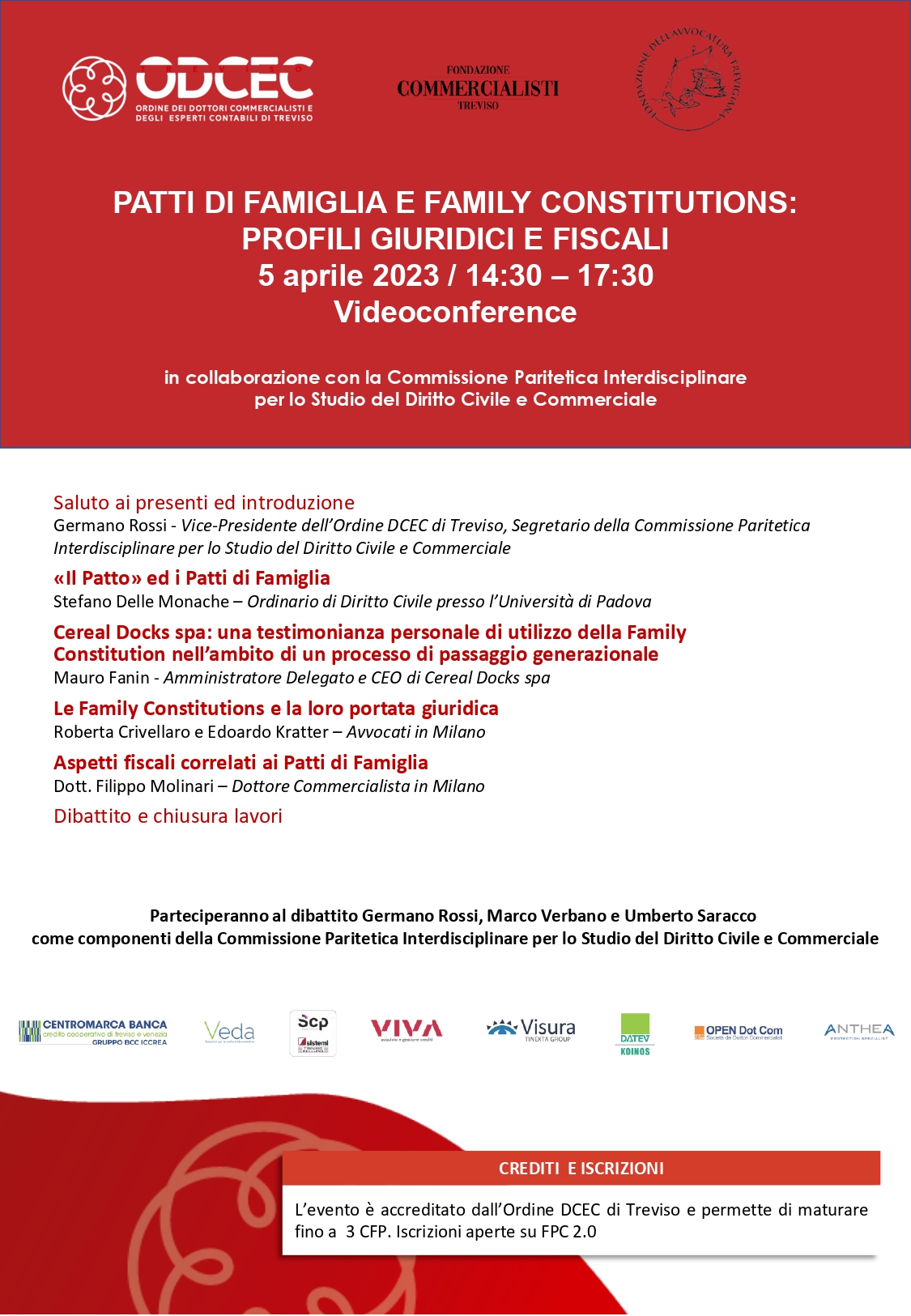 Patti di famiglia e family constitutions profili giuridici e fiscali 05 aprile 2023