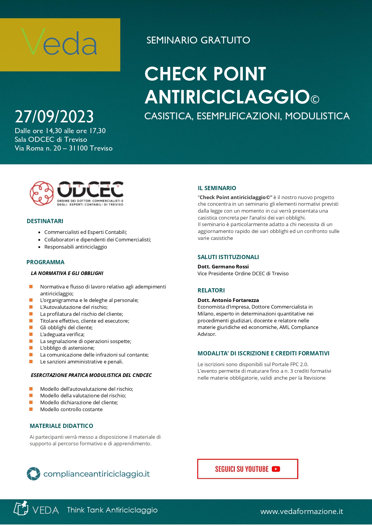Check Point Antiriciclaggio 27 settembre 2023