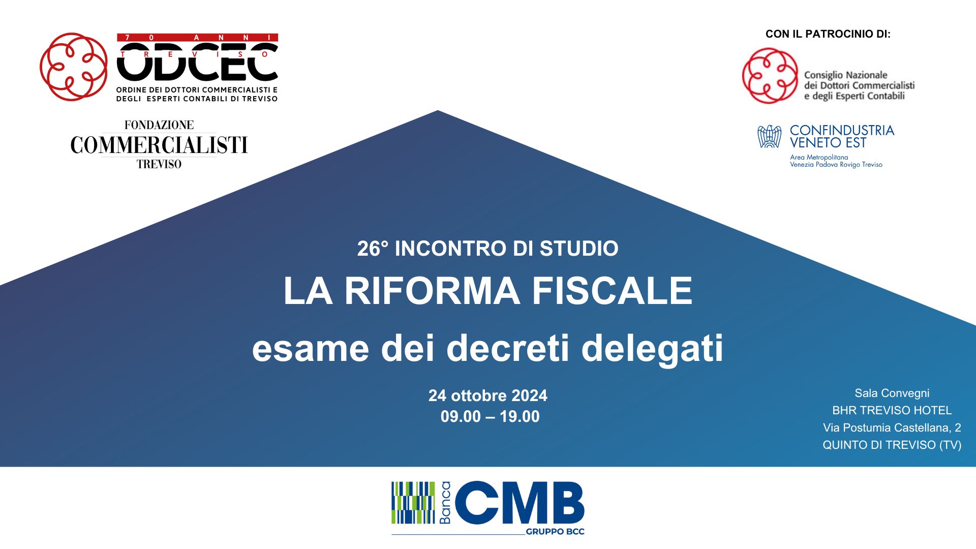 Salvaschermo Riforma fiscale 24102024
